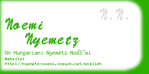 noemi nyemetz business card